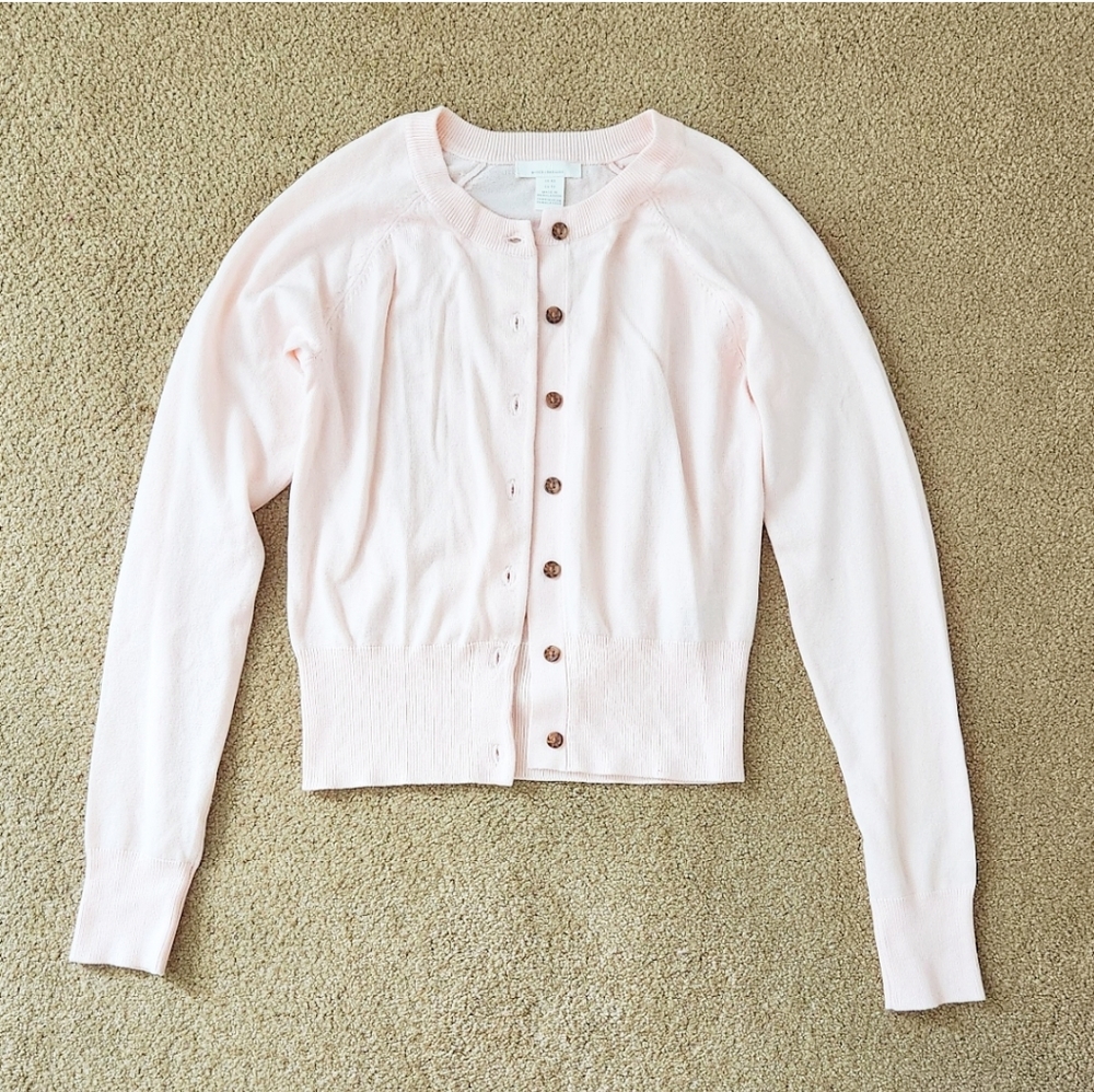 Sold. Brand new Pink Balletcore Blush Pastel Button Up Cardigan